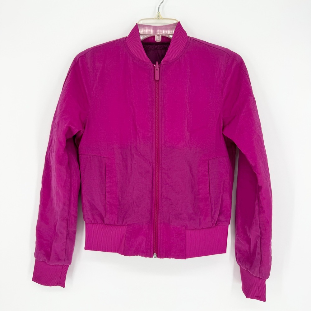 Lululemon Non-Stop Reversible Bomber Jacket‎ Pomegranate Pink Size 4 Athleisure - Picture 8 of 16
